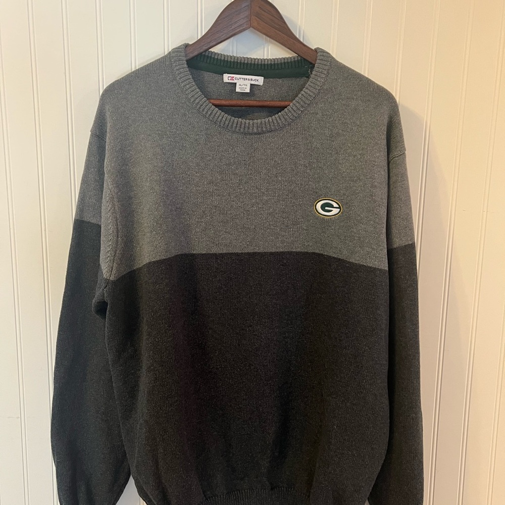 Men’s Green Bay Packer Pullover Sweater Size XL 100% cotton